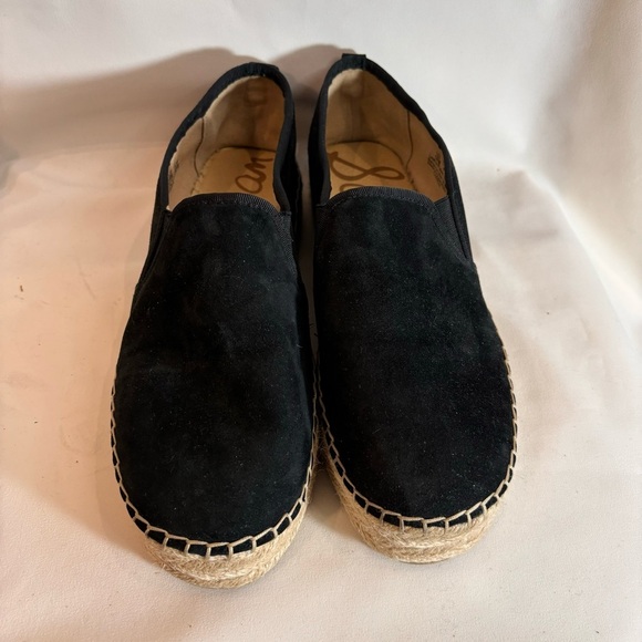 SAM EDELMAN SZ 10 CARRIN Slip On Espadrilles Kid Suede Flats Loafers NEW - Picture 2 of 8